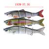 LENPABY Crank Bait,Wobbler Fish 3PCS 15cm/37.3g Multi Jointed Topwater Life-Like Trout Swimbait with Hooks Carp Pike Bass Fishing Tackle ToolFishing Bass Lures view 2
