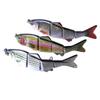 LENPABY Crank Bait,Wobbler Fish 3PCS 15cm/37.3g Multi Jointed Topwater Life-Like Trout Swimbait with Hooks Carp Pike Bass Fishing Tackle ToolFishing Bass Lures view 3