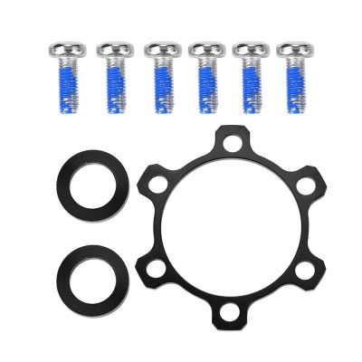 Freewheel Threaded Hubs Disk Disc Brake Rotor, Aluminium Alloy 6 Bolt Disc Brake Rotor Flange Adapter (for Rear) Boost Front Adapter Boost Adapter