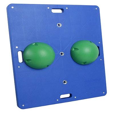 Cando 15" x 18" Rectangular Wobble/Rocker Board, 2" H, Green
