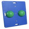Cando 15" x 18" Rectangular Wobble/Rocker Board, 2" H, Green view 1