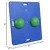 Cando 15" x 18" Rectangular Wobble/Rocker Board, 2" H, Green view 2
