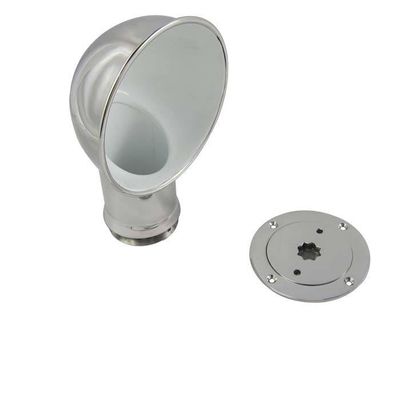 White Water 1350SK-W/6361SD Marine Stainless Steel Round Cowl Vent, White/Dorade Set, 3" Star Pattern