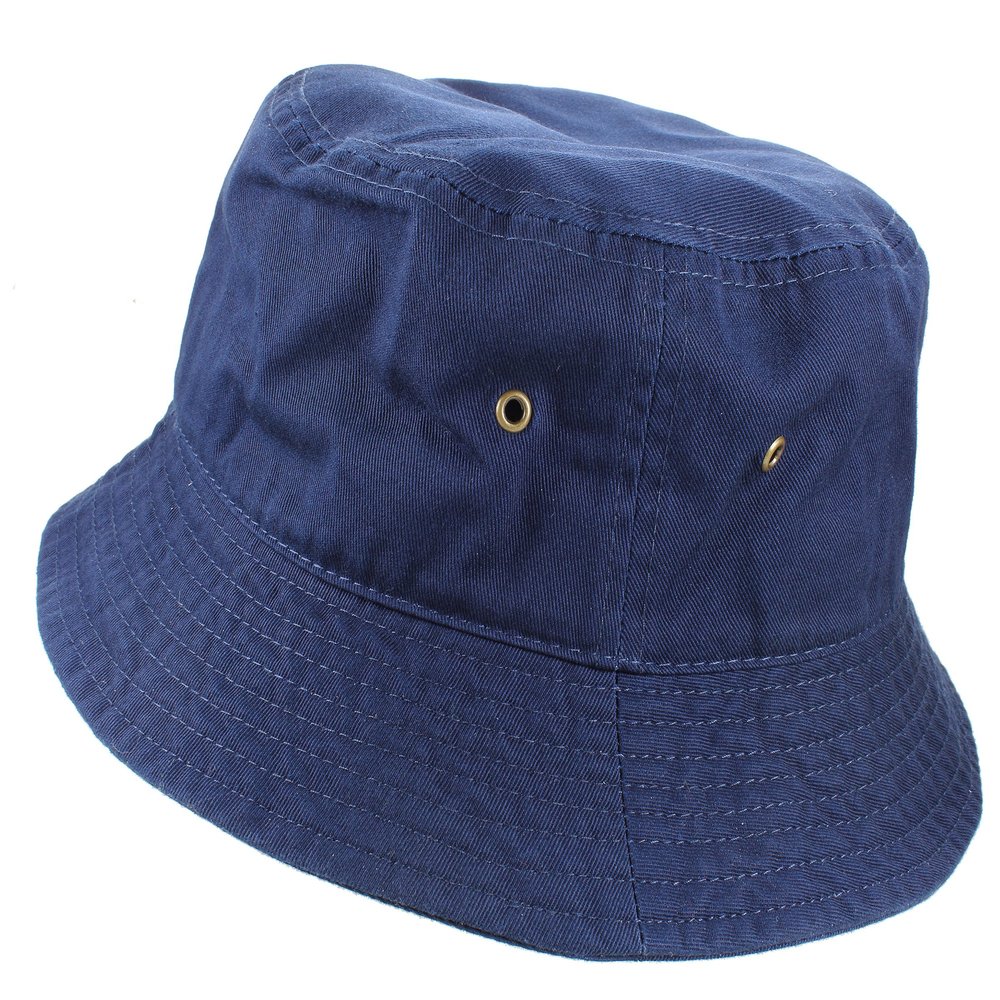 Gelante Toddlers Kids 100% Cotton Packable Sunmmer Sun Protection Bucket Cap Hat Navy