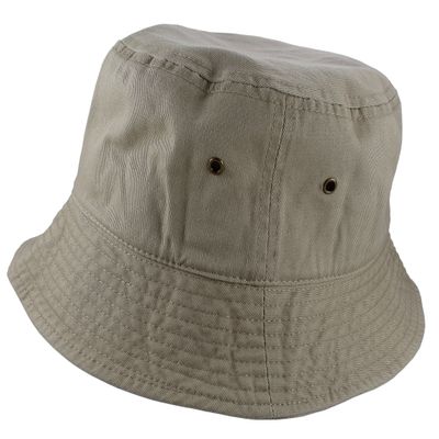 Gelante Toddlers Kids 100% Cotton Packable Sunmmer Sun Protection Bucket Cap Hat Khaki