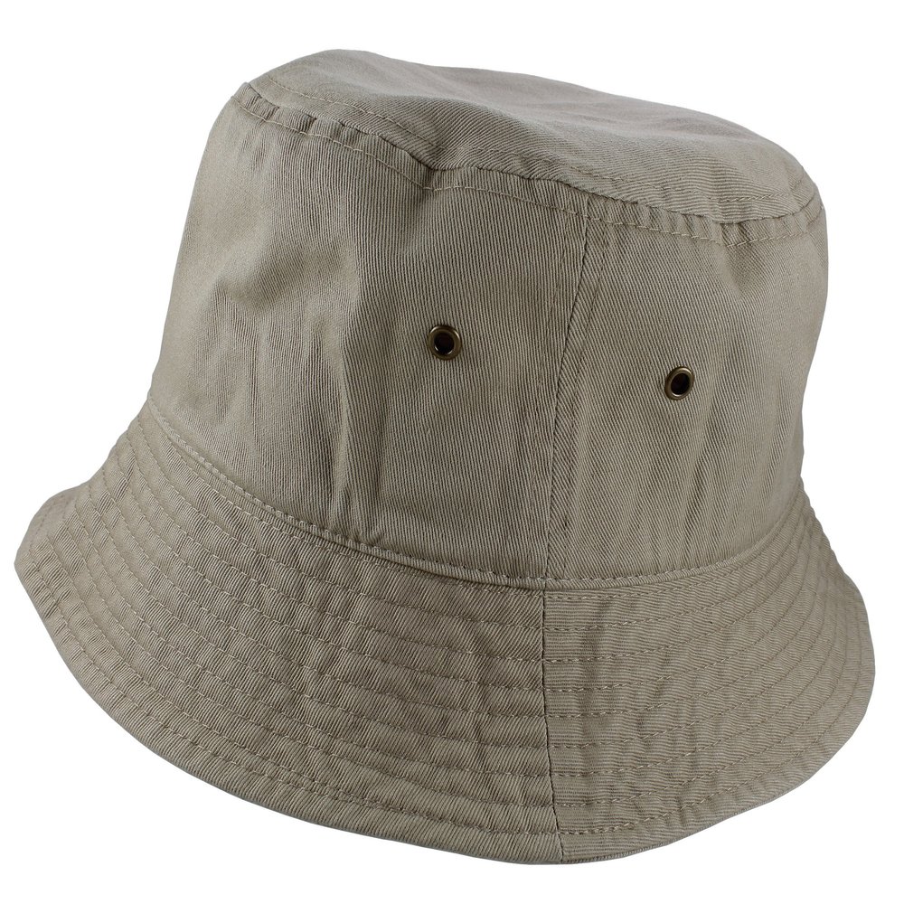 Gelante Toddlers Kids 100% Cotton Packable Sunmmer Sun Protection Bucket Cap Hat Khaki