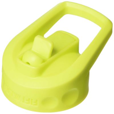 Fifty/Fifty Straw Cap Lid for Wide Mouth Bottles, Lime Green, Straw Lid