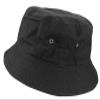 Gelante Toddlers Kids 100% Cotton Packable Sunmmer Sun Protection Bucket Cap Hat Black view 1