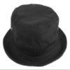 Gelante Toddlers Kids 100% Cotton Packable Sunmmer Sun Protection Bucket Cap Hat Black view 2