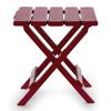 Camco 51684 Red Regular Adirondack Portable Outdoor Folding Side Table, Perfect for The Beach, Camping, Picnics, Cookouts and More, Weatherproof and Rust Resistant view 1