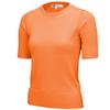 YEMAK Women's Daily 1/2 Sleeve Slim-Fit Pullover Sweater Vintage Inspired,Light Orange,Medium view 1