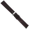 16mm Milano Brown Textured Genuine Italian Leather Stitched Watch Band XL 753 view 1