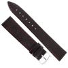16mm Milano Brown Textured Genuine Italian Leather Stitched Watch Band XL 753 view 2