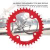 Dioche Narrow Wide Chainring, Single Chainring, 32/34/36/38 Carbon Steel Narrow Wide Chainring for BCD 104mm Speed Fat Mountain (38T-Red) view 3