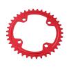 Dioche Narrow Wide Chainring, Single Chainring, 32/34/36/38 Carbon Steel Narrow Wide Chainring for BCD 104mm Speed Fat Mountain (38T-Red) view 4