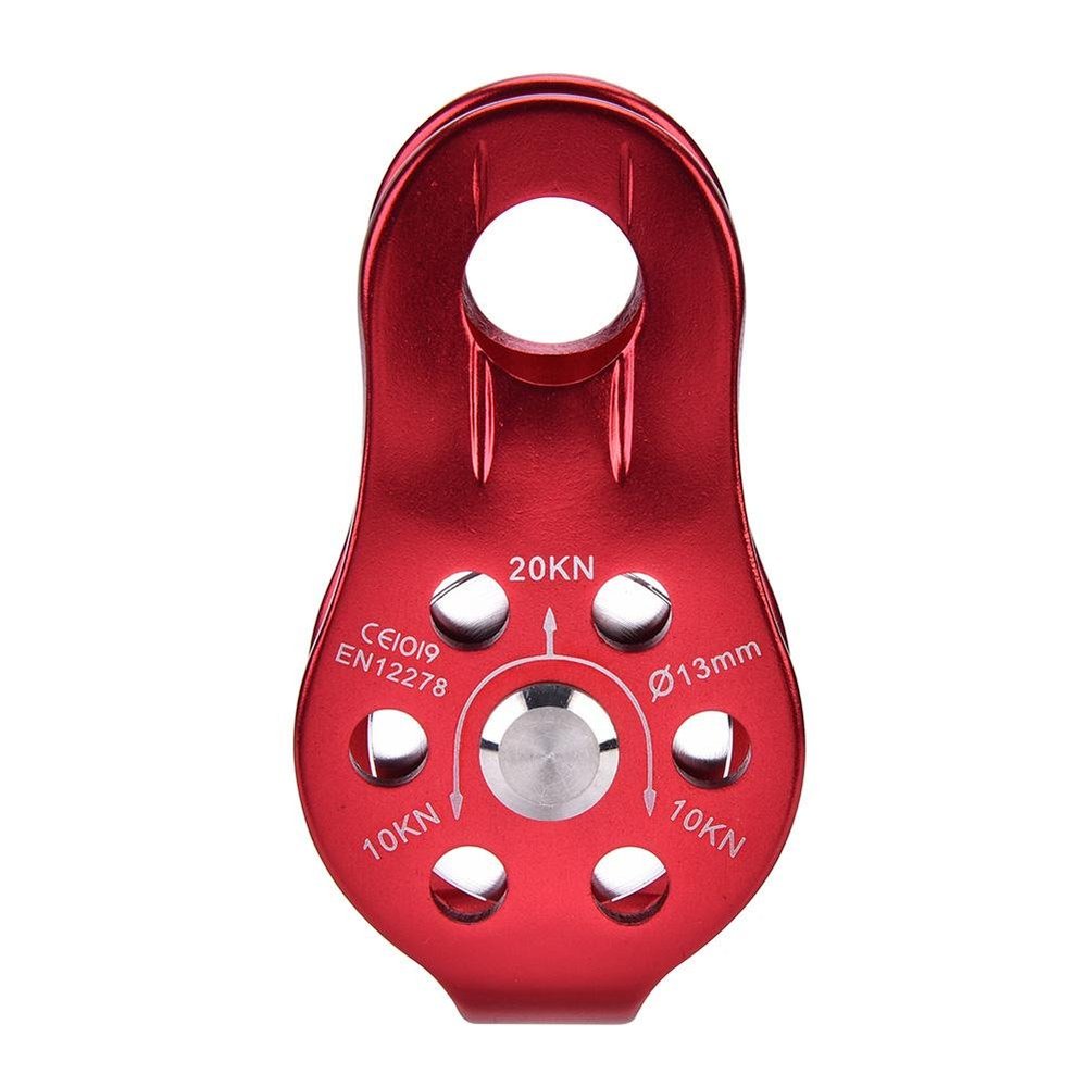 Heavy Duty, Rock Climbing Pulley, 20kN Certified Arborist Safety Gear with Aluminum Alloy Construction, Rappelling & Tree Wor