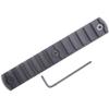 13 Slots Picatiny/Weaver Rail Section for KEYMOD Rail CNC Aluminum Black Anodized