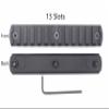 13 Slots Picatiny/Weaver Rail Section for KEYMOD Rail CNC Aluminum Black Anodized view 2