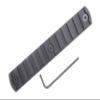 13 Slots Picatiny/Weaver Rail Section for KEYMOD Rail CNC Aluminum Black Anodized view 3