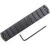 11 Slots Picatiny/Weaver Rail Section for KEYMOD Rail CNC Aluminum Black Anodized view 1
