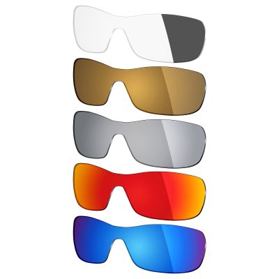 Mryok 5 Pair Polarized Replacement Lenses for Oakley Antix Sunglass - Ice Blue/Fire Red/Silver Titanium/Bronze Gold/Adapt Grey Photochromic