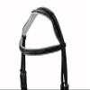 SIE EQUESTRIAN Designer Crown Figure 8 Fur Noseband Horse Leather Mexican Bridles White Padding (Havana, Full) view 2