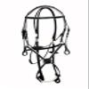 SIE EQUESTRIAN Designer Crown Figure 8 Fur Noseband Horse Leather Mexican Bridles White Padding (Havana, Full) view 3