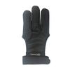 ArcheryMax Handmade Brown Leather Three Finger Archery Gloves (Black, X-Large) view 1