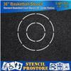 Athletic Marking Stencils - 36 inch Basketball Court Stencil Set - 36" and 72" Repeating Pieces - (2 Piece) - 1/16" (63 mil) - Light-Duty view 4