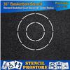 Athletic Marking Stencils - 36 inch Basketball Court Stencil Set - 36" and 72" Repeating Pieces - (2 Piece) - 1/8" (128 mil) - Pro-Grade view 4