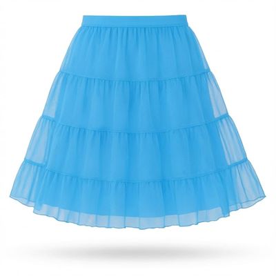 BellaSous Halloween Petticoat Skirt  Halloween Costume for Women | Crinoline Slip for Witch, Vampire & Cosplay Costumes (US, Alpha, One Size, Regular, Regular, Turquoise)