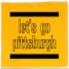 BeeGeeTees Let's Go Pittsburgh Black and Gold Hand Towel Football Fan Towel