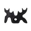 GSE Games & Sports Expert Black Plastic Slip-On Bridge Portable Moosehead Bridge Head, Pool Billiard Cue Bridge Head, Billiard Pool Cue Accessories for Pool Table (1-Pack)