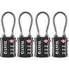 ANVIL TSA Locks for Luggage TSA Approved Cable Travel Lock with Zinc Alloy Body, 3-Digit Combination Lock for Suitcases, Backpacks, Gun Cases, Zippers view 1