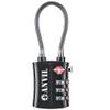 ANVIL TSA Locks for Luggage  TSA Approved Cable Travel Lock with Zinc Alloy Body, 3-Digit Combination Lock for Suitcases, Backpacks, Gun Cases, Zippers (Black 1 Pack) view 1