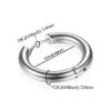 316L Surgical Stainless Steel Huggie Hoop Earrings 12mm Silver Hypoallergenic Earrings Hoop Cartilage Helix Lobes Hinged Sleeper Earrings For Men Women(E02:12mm Silver(THK 2.0mm)) view 3