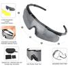 xaegistac Tactical Eyewear 3 Interchangeable Lenses Outdoor Unisex Shooting Glasses (Black Frame) view 2