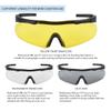 xaegistac Tactical Eyewear 3 Interchangeable Lenses Outdoor Unisex Shooting Glasses (Black Frame) view 3