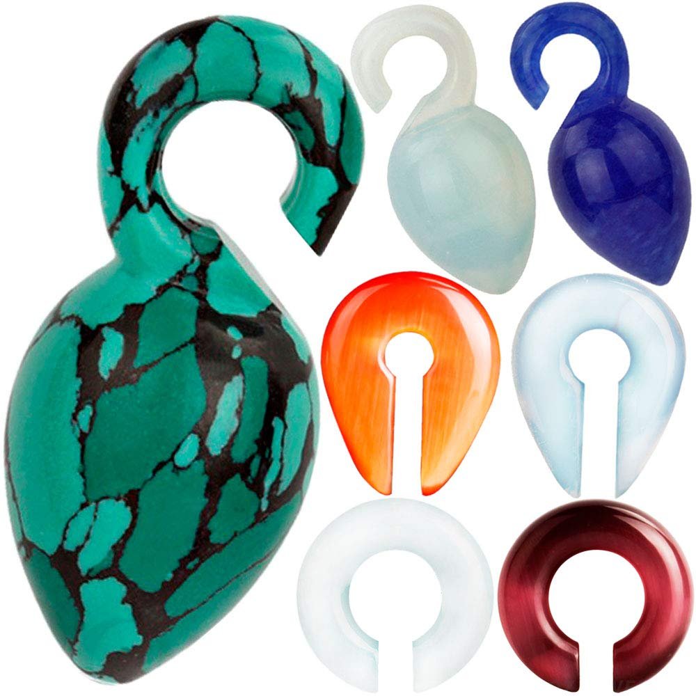 00g gauges Plugs Tunnels Double Flare Silicone Screw Steel Stretching kit Black Men Set 00 Gauge 10mm