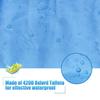 (2.6m-6m/7.8-18ft) Kayak Cover Canoe Cockpit Dust Cover, Waterproof UV Sunblock Shield Protector for 7 Sizes Fishing Boat,Kayak,Canoe,Paddle Board (Blue, Suitable for (2.6-3m/7.8-9ft) Kayak) view 2