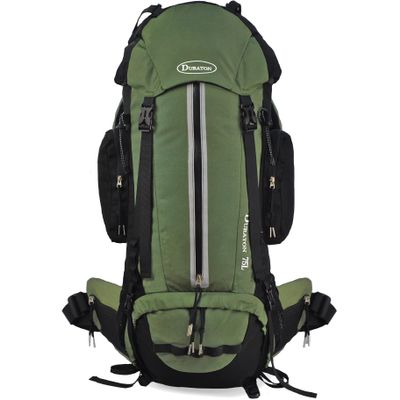 Duraton Hiking Backpack 75L - Internal Frame Pack With Rain Cover for Outdoor Backpacking Fishing Camping and Travel