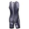 JPOJPO Cycling Jersey Mens Sleeveless Skinsuit Triathlon Swimsuit/Front Zip/Back Pocket Black Muscle XL view 2