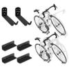 Venzo Bike Bicycle Cycling Pedal Wall Mount Indoor Storage Hanger Stand - Hook Rack Holder - with Tire Brackets - Great for Garage and Shed (2) view 1