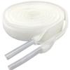 YJRVFINE Flat Velvet Shoe Laces: 1 Pair 31 Inch White Single Side Velour Shoelaces for Sneakers view 1