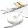 YJRVFINE Flat Velvet Shoe Laces: 1 Pair 31 Inch White Single Side Velour Shoelaces for Sneakers view 2