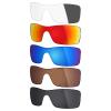 Mryok 5 Pair Polarized Replacement Lenses for Oakley Batwolf Sunglass - Stealth Black/Bronze Brown/Ice Blue/Fire Red/Adapt Grey Photochromic view 1