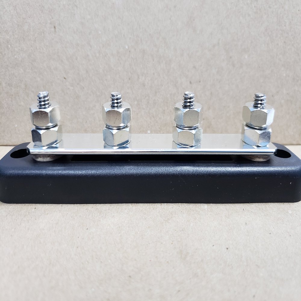 Boat Auto Electrical Marine Grade 150A Busbar 4 1/4" Studs