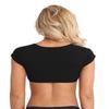 ACSUSS Women's Yes Daddy Printed Short Sleeve O Neck Crop Tops Cotton Short T-Shirts Black One Size view 2