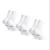 DANISH ENDURANCE Athletic Tennis Socks for Women & Men, Crew Length, 3 or 6-Packs, White, Medium view 1