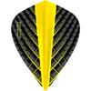 Harrows Quantum Dart Flights - 100 Micron - Kite - 3D Effect - 1 Set (3) (Yellow) view 1